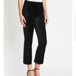 Paige Denim Colette Velvet Crop Flare